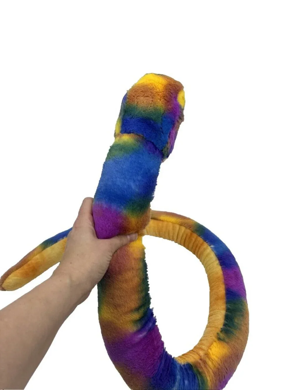 Adventure Planet Rainbow Plush Snake Stuffed Animal Colorful Jumbo Serpent Toy
